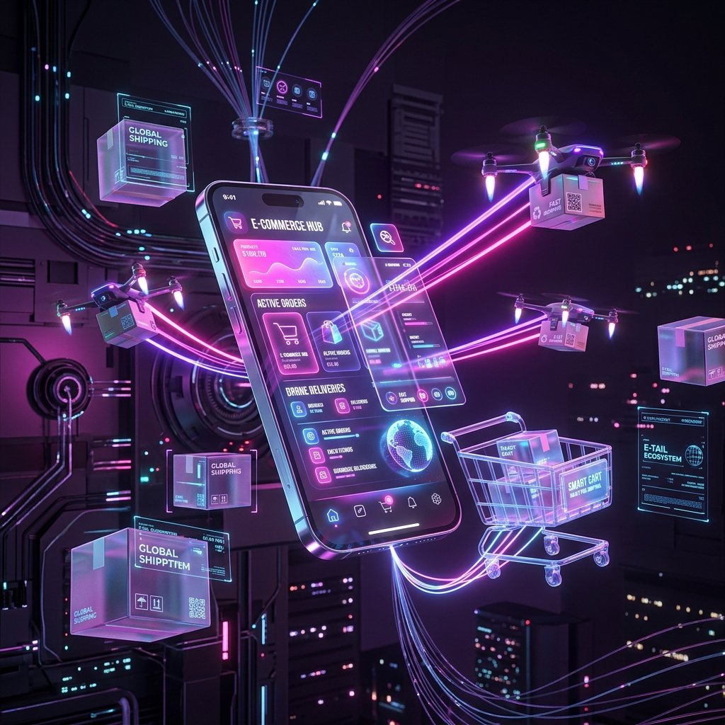 Ecommerce AI Holographic Selling and Shipping