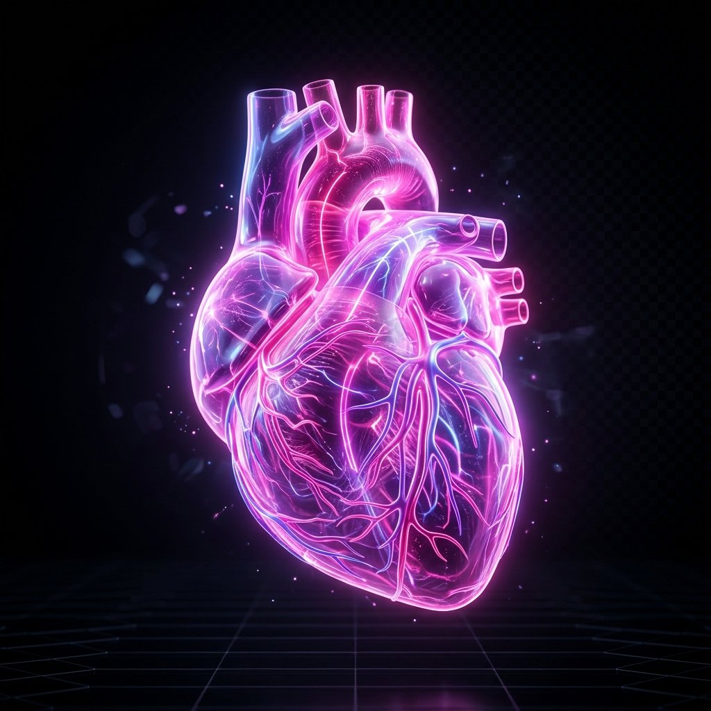 Healthcare AI Holographic Heart