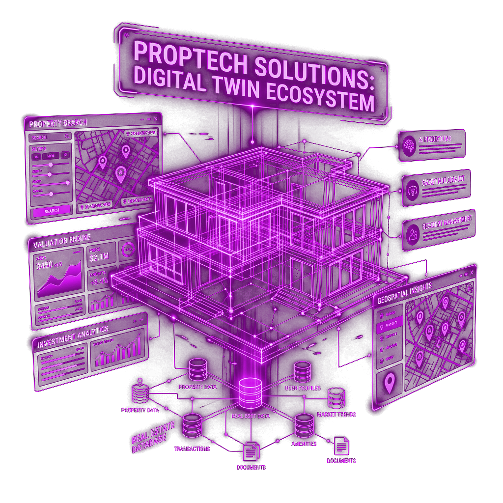 Real Estate AI Holographic Building